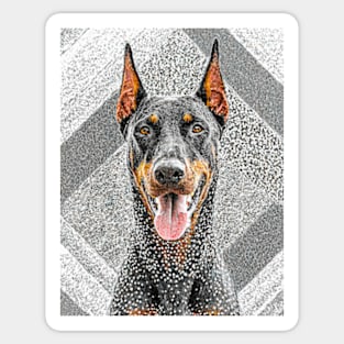 Dog Portrait - Dobermann Sticker